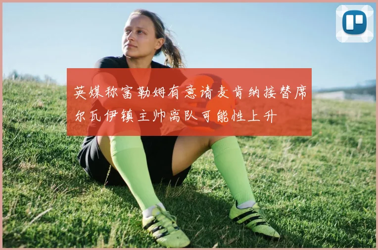 英媒称富勒姆有意请麦肯纳接替席尔瓦伊镇主帅离队可能性上升